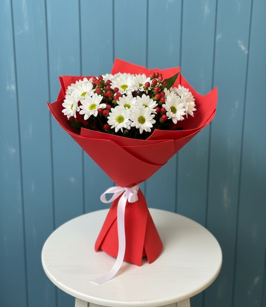 Букет цветов из: Хризантемы в Железногорске