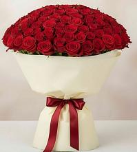 Букет 101 Красная роза Милано в Железногорске