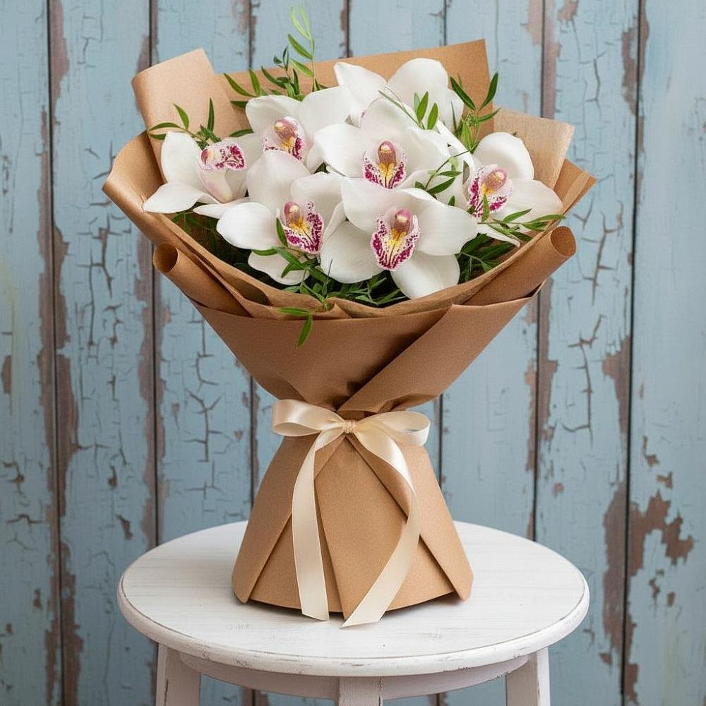 Букет цветов из: Орхидеи и Розы в Железногорске