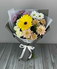 Букет цветов из:  Розы, Герберы и Хризантемы в Железногорске