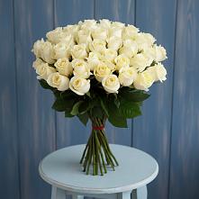 Букет 51 Белая роза Эдлесс Лав #REPLACE_PRED# Железногорске