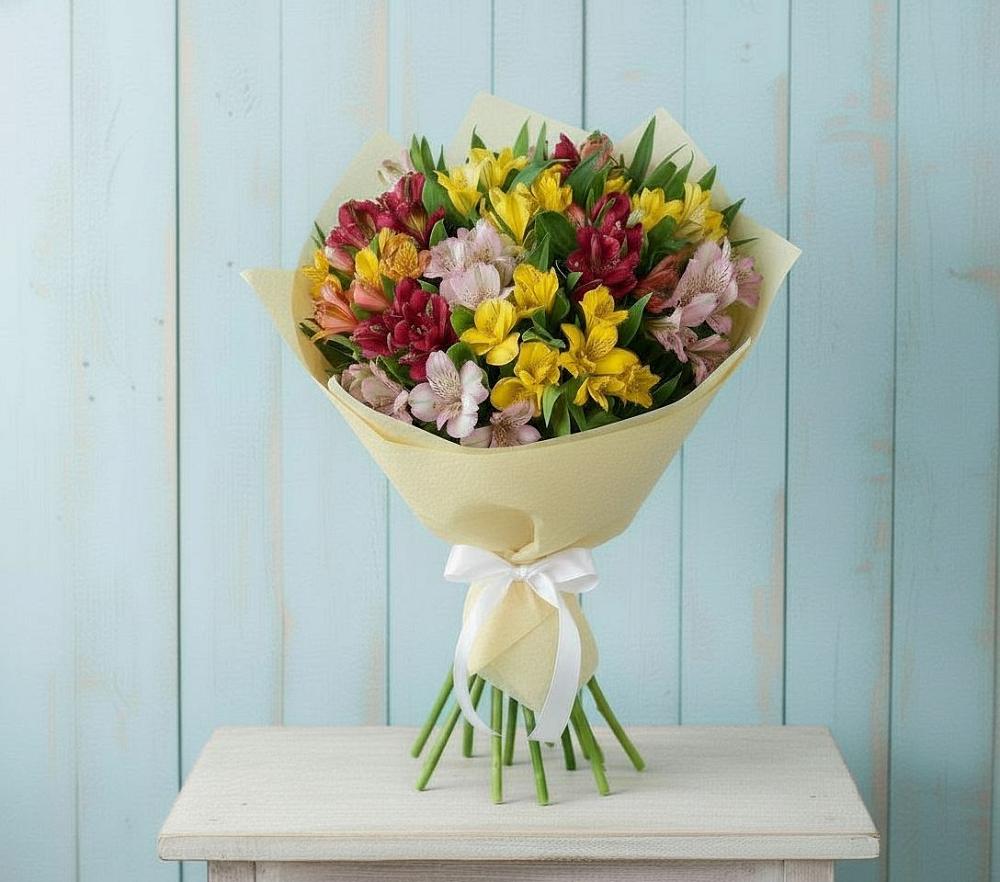 Букет цветов из: Альстромерии в Железногорске